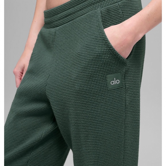 All Waffle Weekend Escape Jogger in Winter Ivory. - Picture 3 of 4